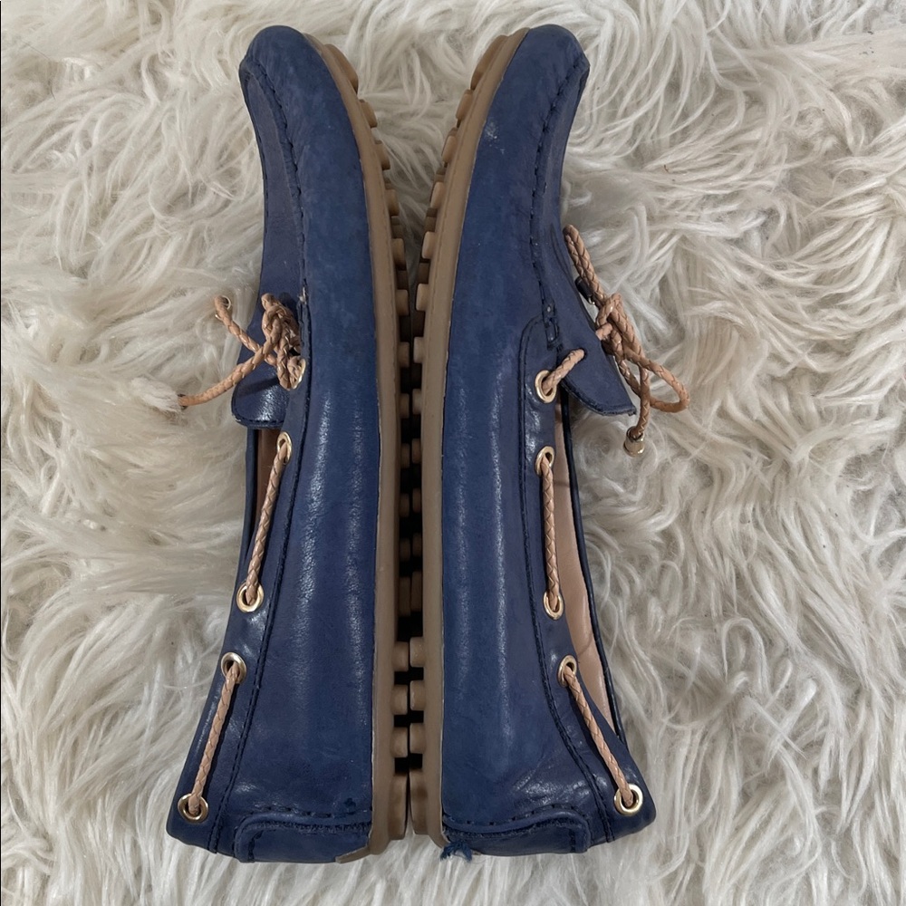 GEOX Respira Loafers Blue Round Toe Size 38 (7.5) - Picture 9 of 12